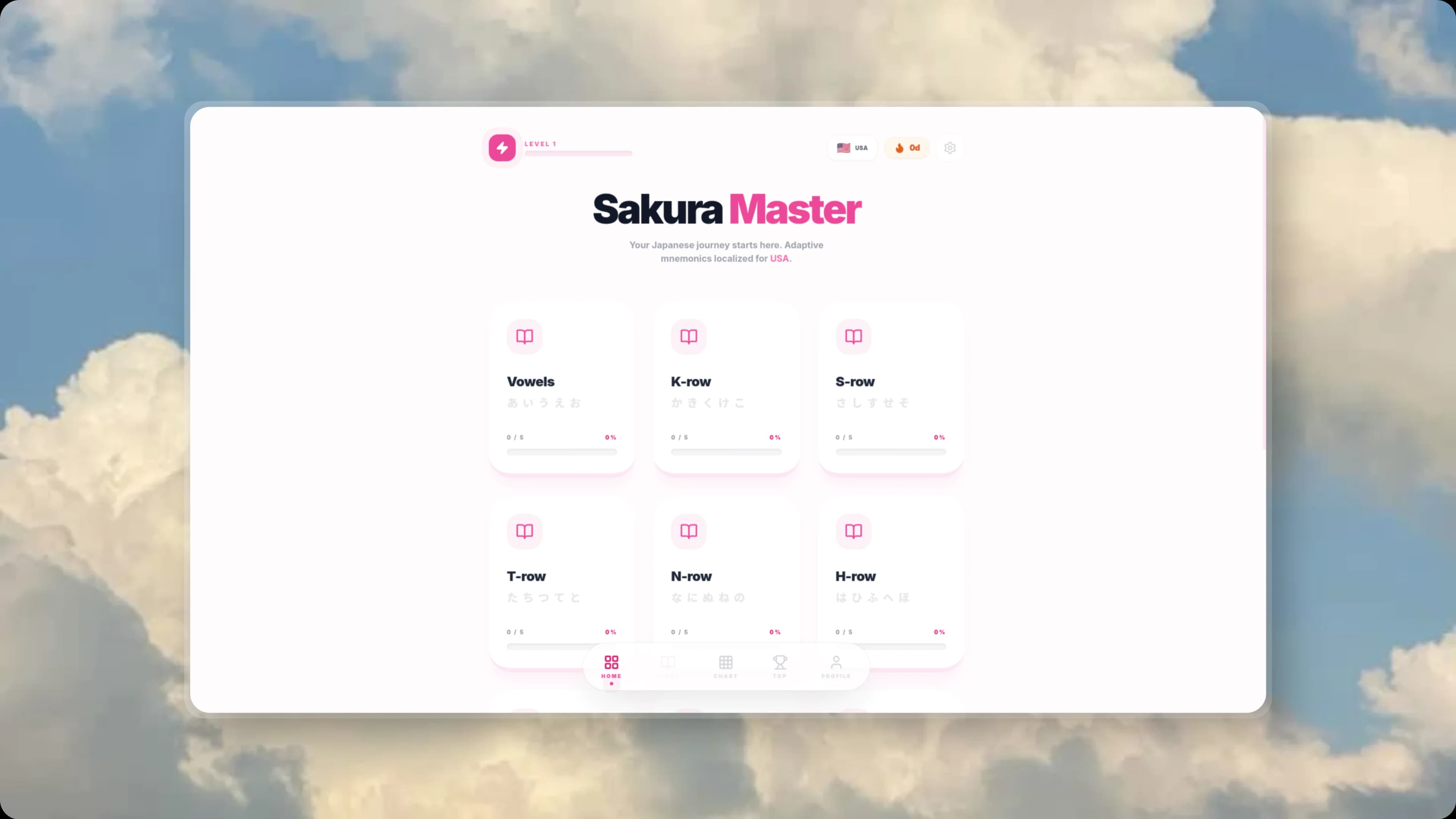 Sakura Hiragana